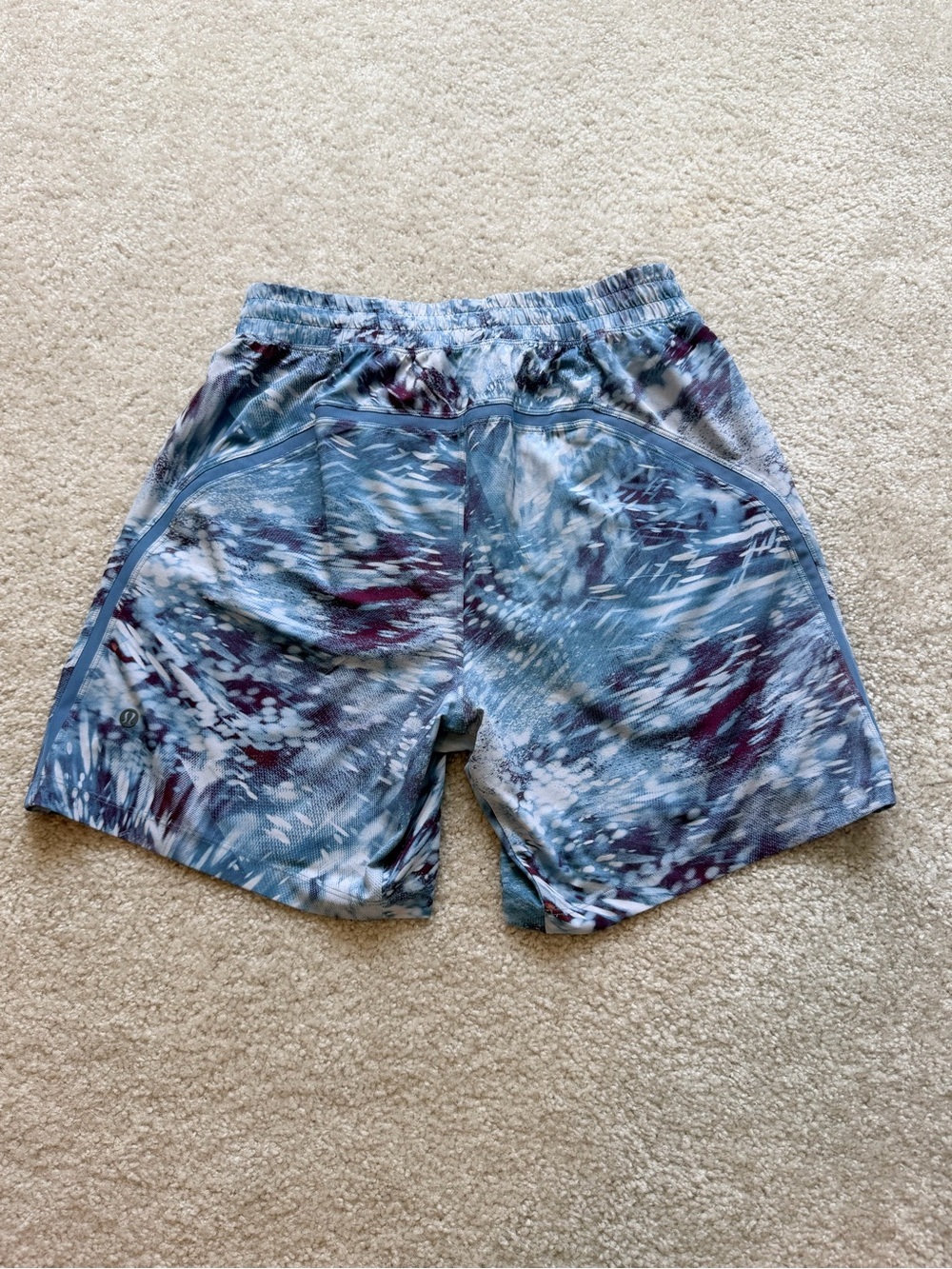 Lululemon Pace Breaker Gym Shorts 7” Flicker Pace Utility Blue Mens Size Small - Picture 11 of 11